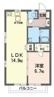 ベルフェスタ上中里【1階】の間取り