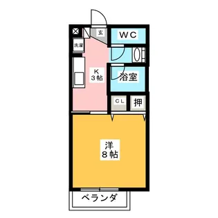清水寮 A【1階】の間取り