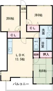フルハウス稗田【2階】の間取り