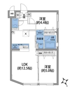 ルネサンスコート桜新町【3階】の間取り