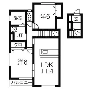 プレミールVI【2階】の間取り