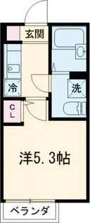 クリスタルレジデンス立川【1階】の間取り