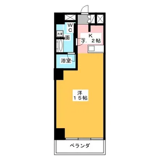スクエア名駅南【4階】の間取り