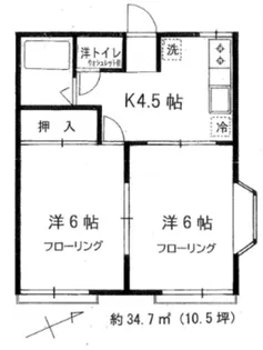 サニーフォレストテラス【1階】の間取り