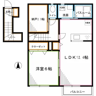 フォレストコートA棟【2階】の間取り