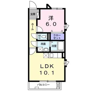 セソンルイ【3階】の間取り