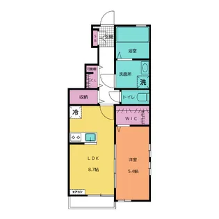 瀬戸ハイツB【1階】の間取り