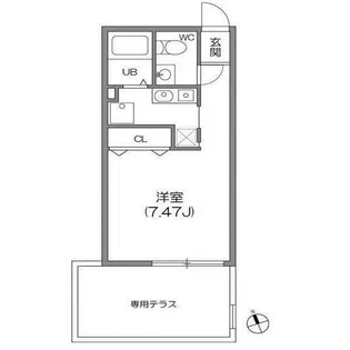 ZESTY神楽坂I【1階】の間取り