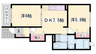 エスト ソーレ【1階】の間取り