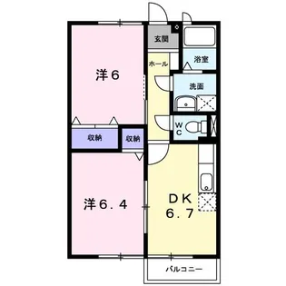 ファミール大門C【1階】の間取り