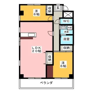 アーサ コパン【2階】の間取り