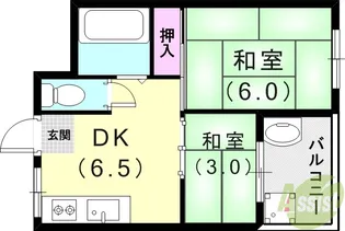 ハイツ永沢【2階】の間取り