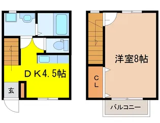 メゾネット K【1階】の間取り