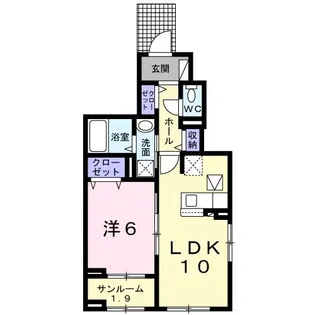 プレシャス エイト I【1階】の間取り