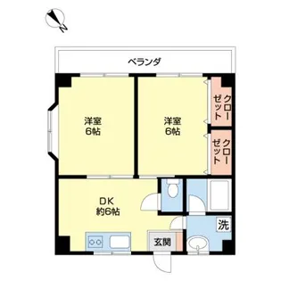 サンヒルズ南馬込【2階】の間取り