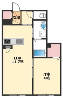 フェリシアガーデン【1階】の間取り