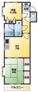 パークヒル西新井【1階】の間取り