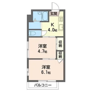 エコーハイツ・北見【2階】の間取り