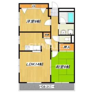 ルアンベル上庭【5階】の間取り