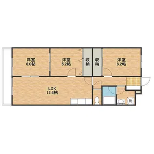 フォルスコート【2階】の間取り