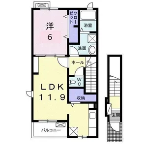 ALBA-CASAIV【2階】の間取り