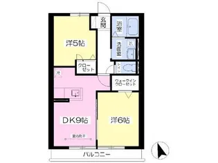フィールドコーポII【1階】の間取り
