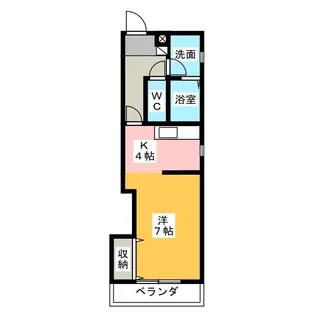 プレジール尾平B棟【2階】の間取り