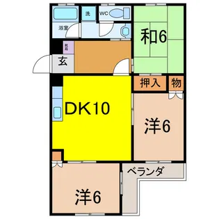 丸田ハイツ【1階】の間取り