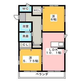 メゾンリッシュIII【2階】の間取り