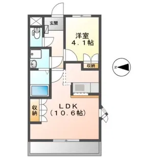 One Heart ふぇろー【2階】の間取り