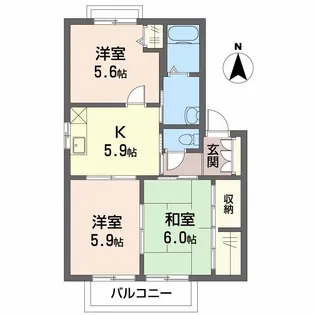 ミラベル【2階】の間取り