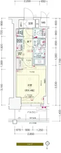 プレサンス新大阪ジェイズ【4階】の間取り