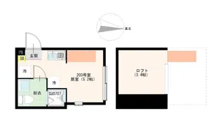 ハーモニーテラス亀有III【2階】の間取り