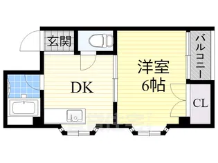 シャンボール茨木【4階】の間取り