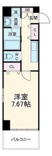 プレジール靱公園【4階】の間取り