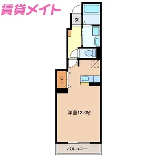 オプス田嶋II【1階】の間取り
