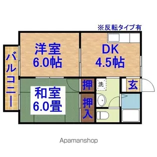 コーポ白金【2階】の間取り