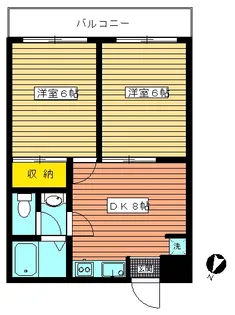 東京都品川区荏原3【マンション】の間取り