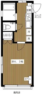 木町ビル202号室【2階】の間取り