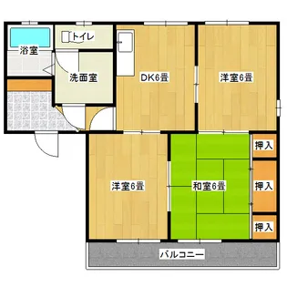 アーバンハイツ21 B棟【2階】の間取り