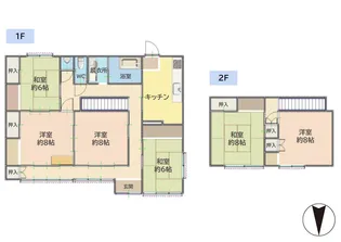 福島県福島市松川町沼袋字北原【一戸建】の間取り