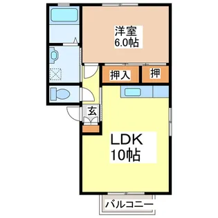 シャローム【1階】の間取り