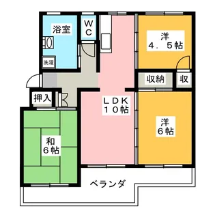 坂東コーポラス【2階】の間取り