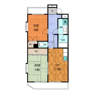インペリアルハイツ【2階】の間取り