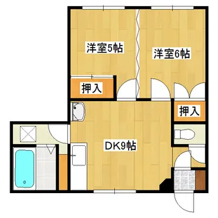 ハッピーハウス【1階】の間取り