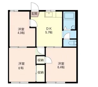 田村コーポ【2階】の間取り