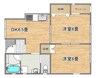 アイビスII【1階】の間取り
