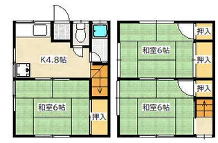 広島県広島市佐伯区新宮苑【一戸建】の間取り