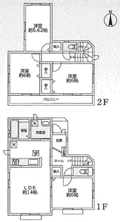 埼玉県川越市並木西町【一戸建】の間取り
