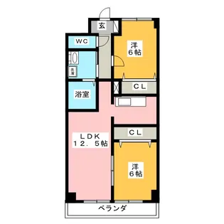 プリミエールT’s【2階】の間取り